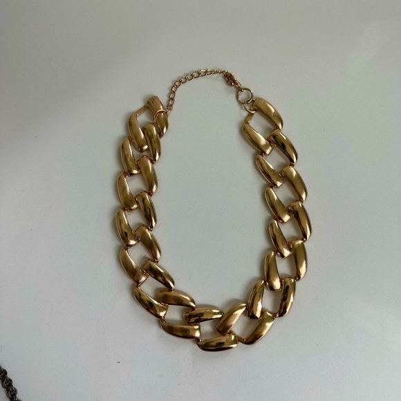 Chunky Gold Chain Necklace - Picture 2 of 2